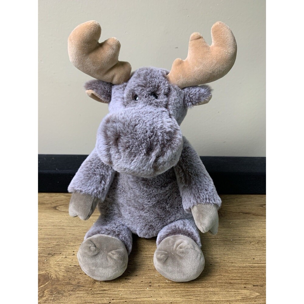 Mary Meyer Fabfuzz Caboodle Moose Plush Stuffed Animal Gray Soft 15”